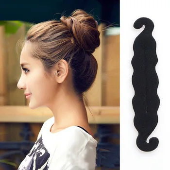 

Double Hook Pointed-Toe Selectable Sponge Hair Device Meatball Head Bud Head Hair Stick Upgraded Hair Accessorie Japanese Korean