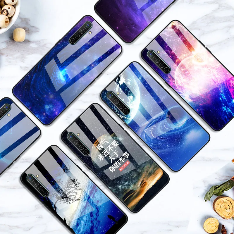 Чехол для OPPO Realme X2 XT, чехол из закаленного стекла, Жесткий Чехол для телефона, чехол для OPPO Realme XT Global X2, ТПУ бампер, чехол s RealmeX2