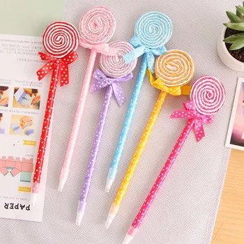 

Novelty Cute Candy Style Lollipop Ballpoint Pen Kawaii Ballpoint Pens Student Writing Pen For School Stationery Office Supplies