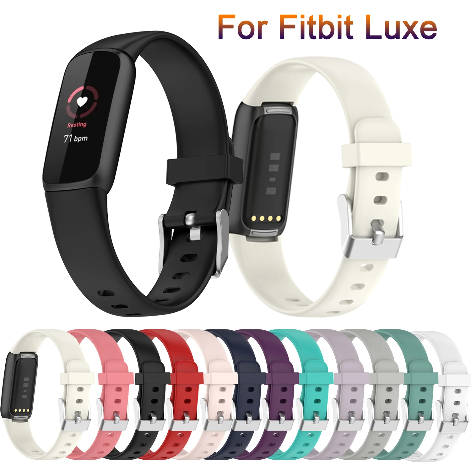 Pour Fitbit Luxe/édition spéciale bracelet en acier inoxydable bracelet de  montre-bracelet, bracelets de remplacement pour bijoux en acier inoxydable