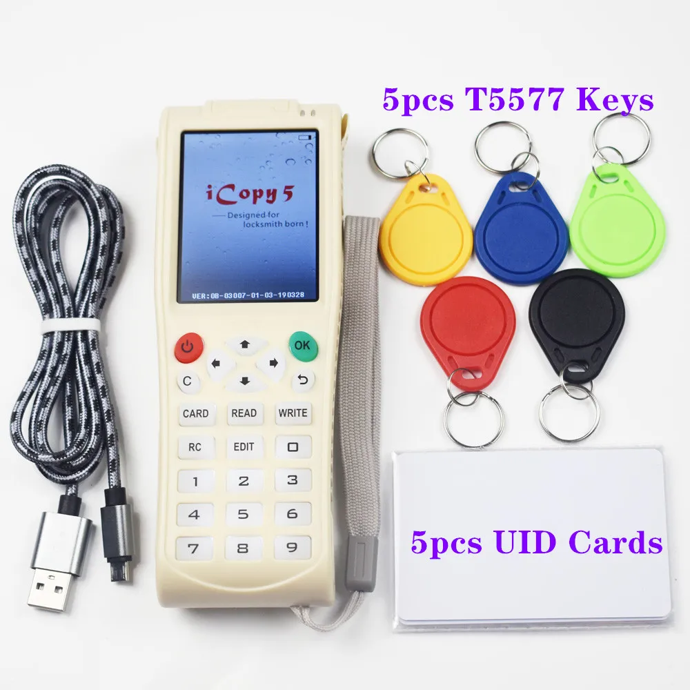 Drop Sale! English Version iCopy 5 Icopy5 Smart Card Key Machine RFID NFC Copier IC/ID Reader/Writer Duplicator