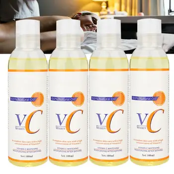 

Disaar 4pcs 100ml Face Body Care Serum Vitamin C Oil Moisturizing Skin Care Massage Oil for Body Care