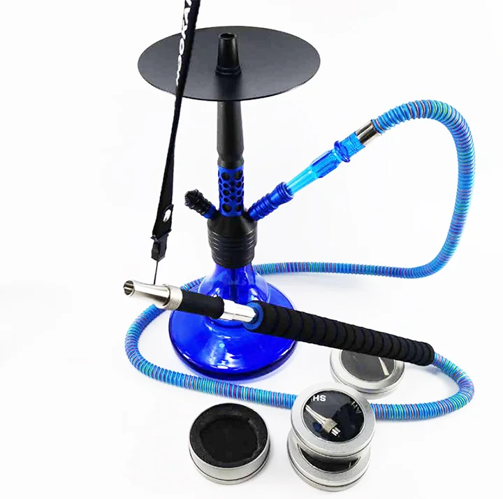1.8m Acrylic Hookah Smoking Pipe with Stainless Steel Chicha Narguile