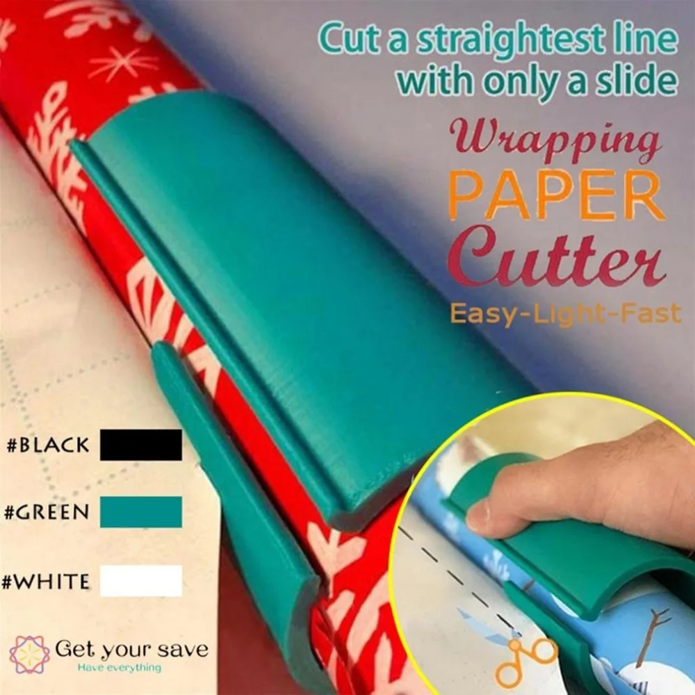 Цилиндрический Рождественский подарок упаковочная бумага резак праздничный режущий нож