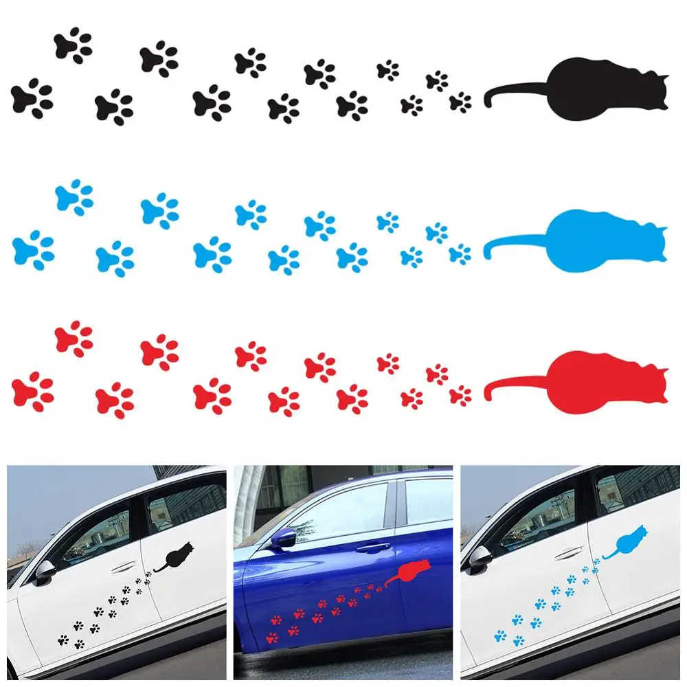 

1PCS Car Stickers and Decals Funny Cat Label for Automobile Headlamp Reflectorcar Sticker Car Decoration Vinyl Decals