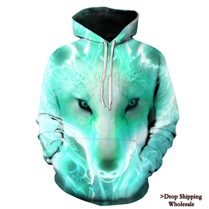 Women New off white Joker Sweatshirts Men Brand Hoodies 3D Printed Hoodie Wolf Male Casual Funny Tracksuits Clothes Harajuku Top - Цвет: wy-2094