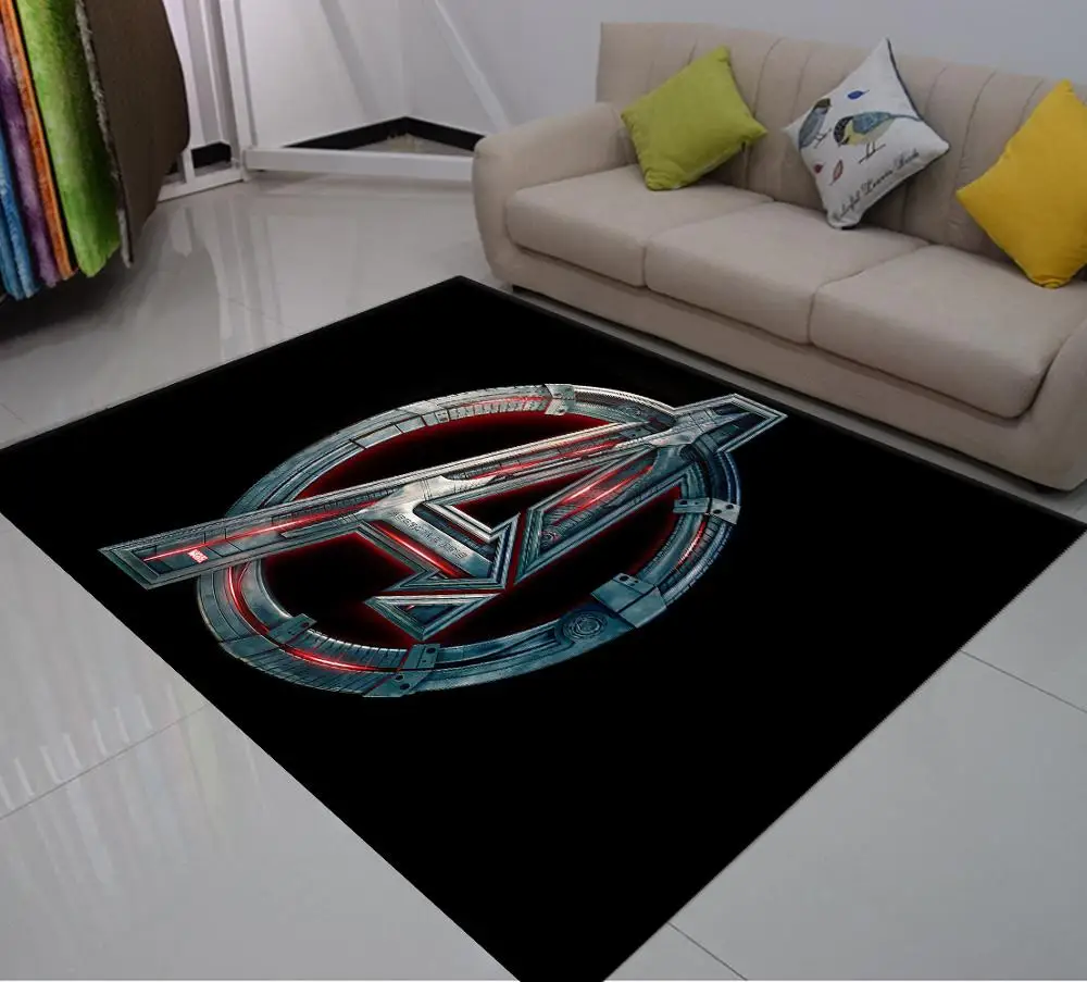 

3D Print Carpet Avenger Rug Kids Bedroom Rugs Outdoor Rug Hot Movie Floor Mat Living Room Floor Carpet Comfortable Boys Carpets