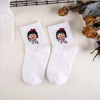 Fashion Cartoon Character Cute Short Socks Women Harajuku Cute Patterend Ankle Socks Hipster Skatebord Ankle Funny Socks Female - Цвет: 10