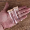 5pcs 30ml 30*70mm Glass Bottles with Wooden Caps Glass Jars Spice Jars Glass Vials Glass vessels For Wedding Favors 4