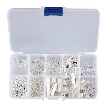 

DIY Jewelry Starter Kit Earring Necklace Bracelet Clasp Accessory - Silver