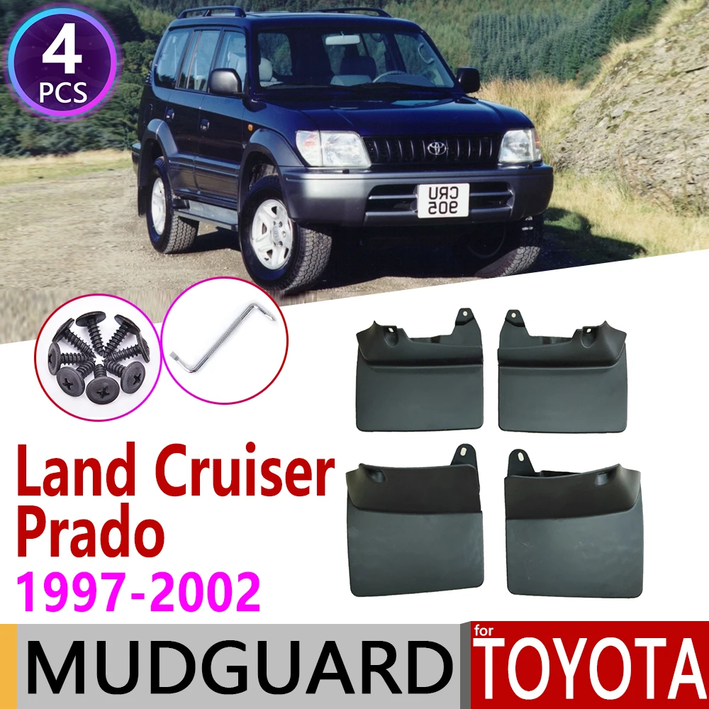 Mudflap para toyota land cruiser prado lc90 fzj90 90 1997 90 2002