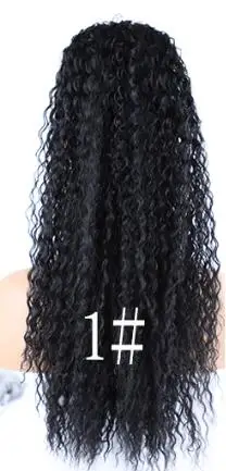 #1 Blice Drawstring Ponytail афро кудрявый накладка с вьющимися волосами с двумя пластиковые расчески светло-коричневые синтетические волосы для наращивания 18 дюймов - Цвет: #1