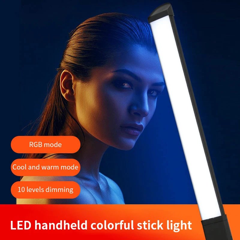 RGB Handheld LED Light Wand Rechargeable Photographic Lighting Stick 10 Brightness Levels 1000 Lumens 3200-5600K Video | Электроника