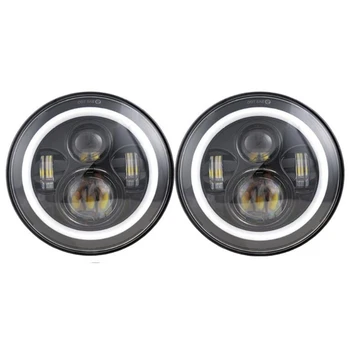 

For Jeep Wrangler JK TJ LJ RGB 7 Inch LED Headlights DRL Lights Combo Kit 2PCS