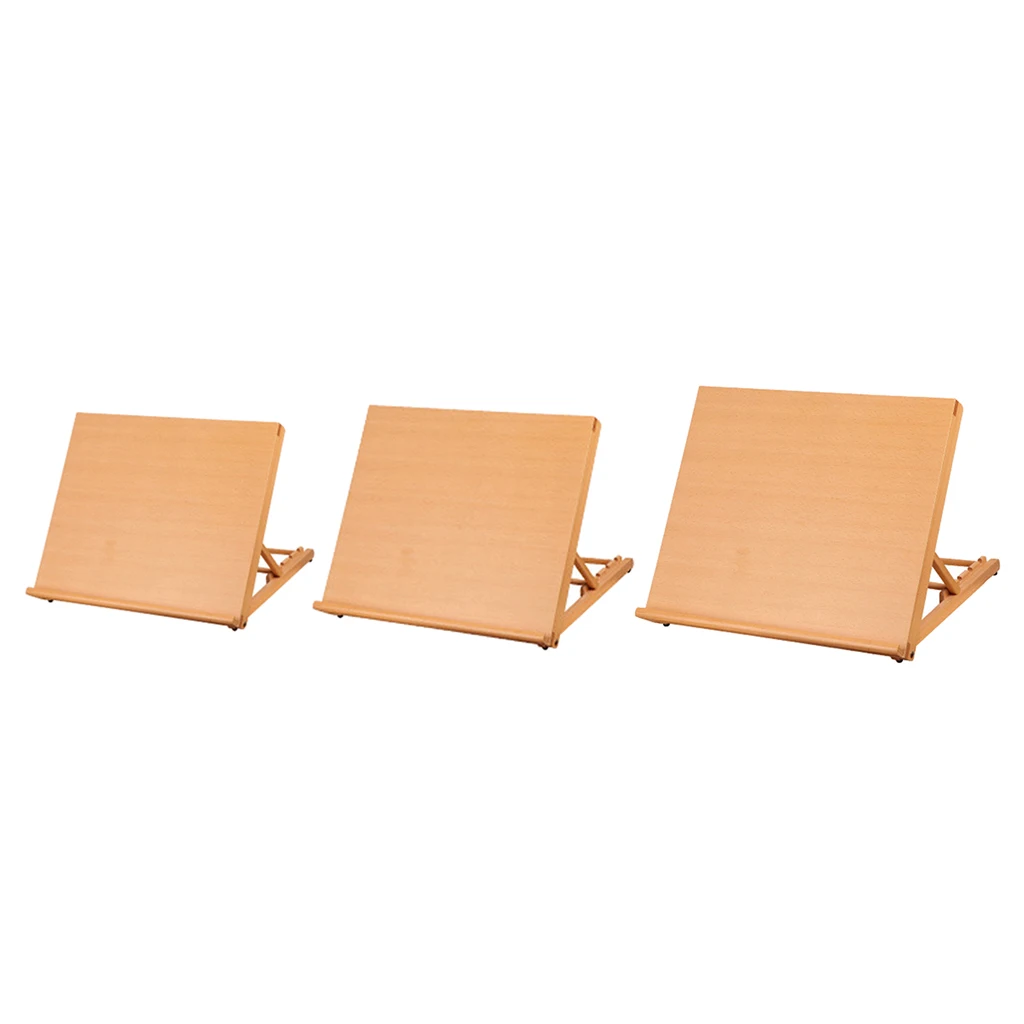 Adjustable Wood Artist Drawing Sketching Board Wooden Desk Table Easel