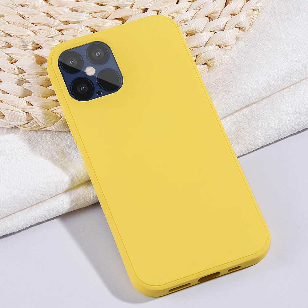 Liquid-Silicone-Case-for-iphone-12-Pro-Max-Candy-Color-Ultra-Thin-Soft-Cover-For-iPhone(11)