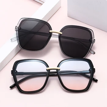 

2020 New PC Irregular Square Thick Frame Gradient Women's Sunglasses