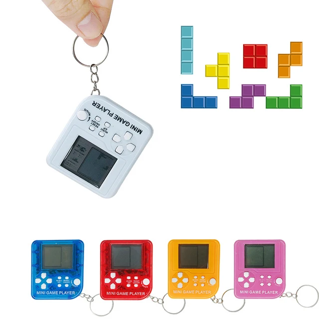 Mini Portable Game Console Keychain Children Handheld Game Console Toy Puzzle Nostalgic Cartoon Creative New Year Christmas Gift 3