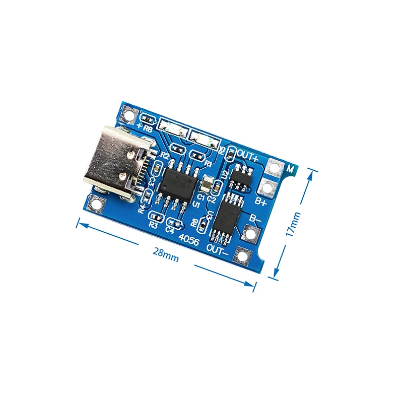 5V 1A Micro Mini TYPE-C USB 18650 Lithium Battery Charging Board Charger Module + Protection Dual Functions TP4056 Module 5Pcs/LOT
