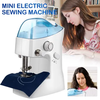 

Mini Sewing Machine for Beginners, 2 Speed Embroidery Stitching Heavy Duty Quilting Machine Easy to Use, Foot Pedal Operation L