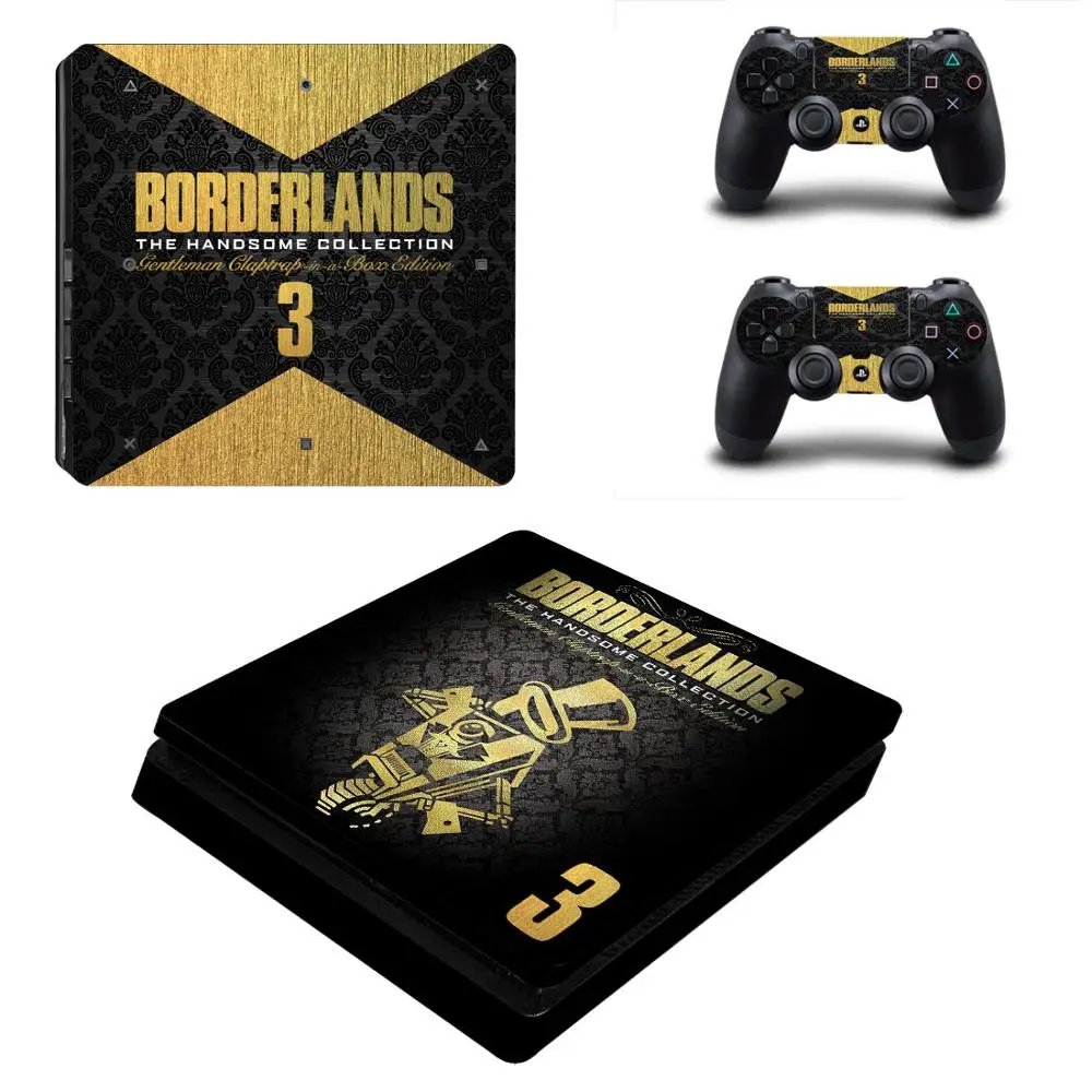 Borderland 3 PS4 тонкий стикер кожи наклейка для sony playstation 4 консоль и 2 контроллера для DualShock 4 PS4 тонкий стикер кожи