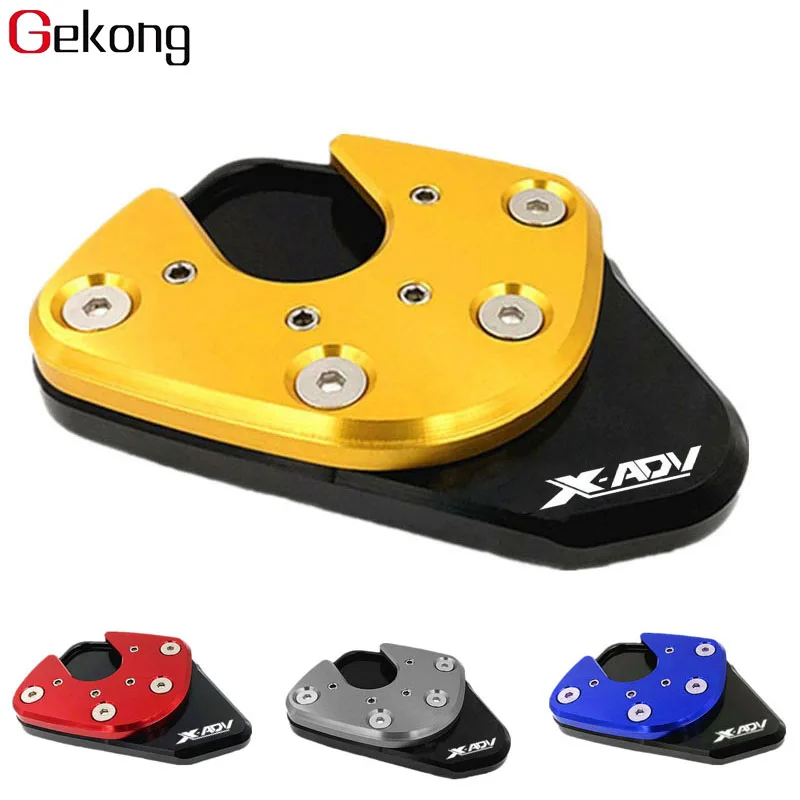For HONDA XADV X-ADV 750 XADV750 2017 2018 X ADV Motorcycle CNC Side Stand Pad Plate Kickstand Enlarger Support Extension | Автомобили и