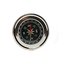 60 мм, встроенная в транспортное средство Компасы автомобильные металлические Нержавеющая сталь устойчив к механическому воздействию Водонепроницаемый на открытом воздухе Альпинизм Пеший Туризм альпинистские принадлежности