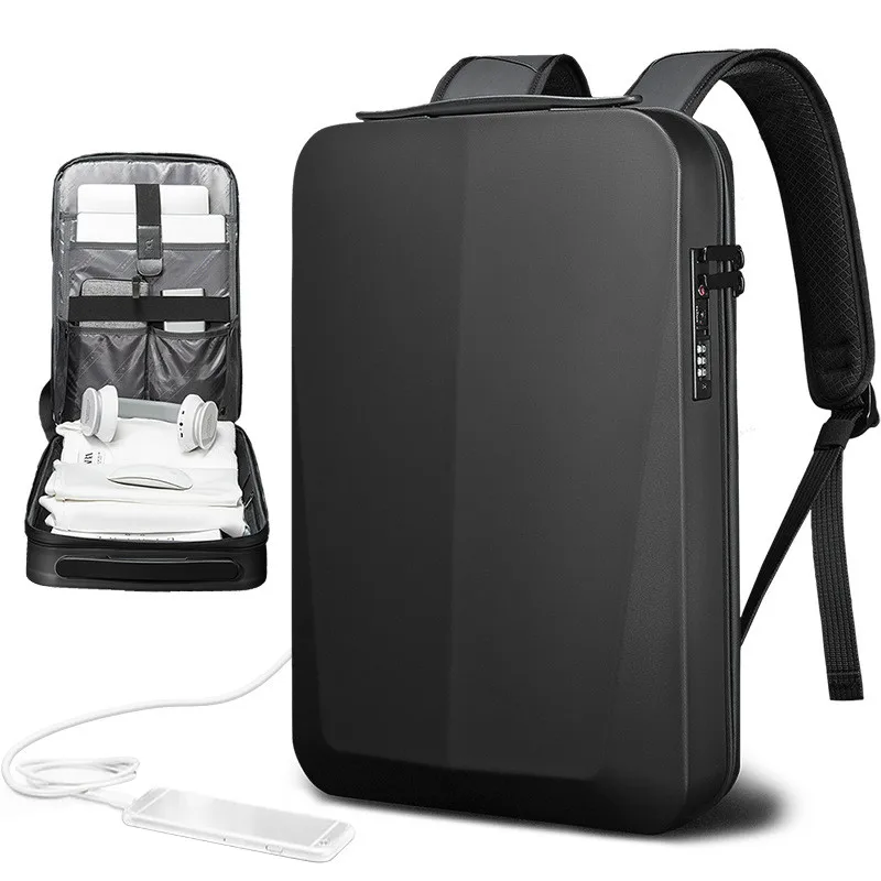 

Brand New Laptop Hard Shell Backpack Anti-theft Waterproof School Backpacks USB Charging Men Business Knapsack Travel Work Bag