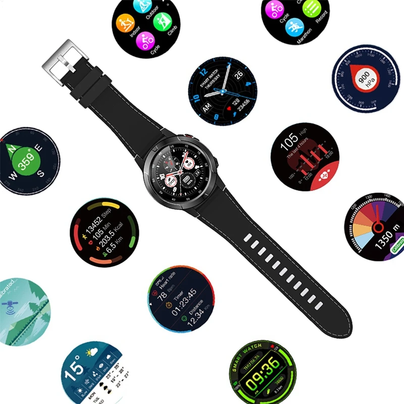 M4 Смарт-часы для мужчин компас gps Smartwatch многоязычные IP67 водонепроницаемый монитор сердечного ритма часы напоминание о звонках