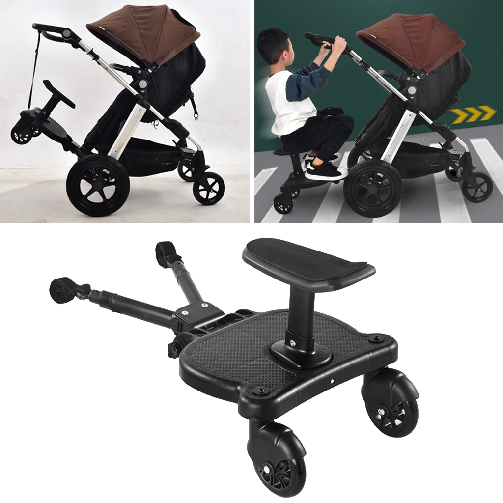 Baby Stroller Wheeled Board Pushchair Stroller Kid Child Safety Comfort Step Board Up To 25Kg Baby Stroller Accessories