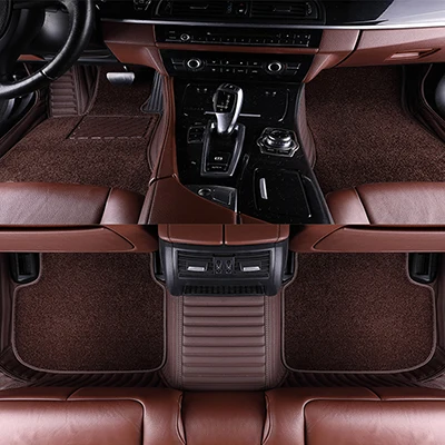 MSUEFKD автомобильные коврики для Jaguar все модели XF XE XJ F-PACE F-TYPE автомобильные аксессуары Стайлинг авто подушка автомобильный коврик чехлы - Название цвета: Coffee4