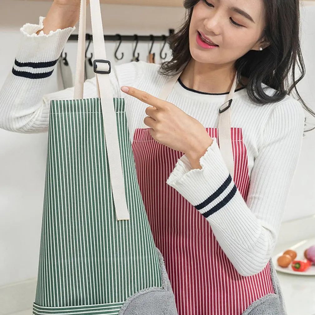 Корейский плотный фартук для кухни, маслостойкий водонепроницаемый пояс, комбинезон, стираемый вручную, фартук для приготовления пищи