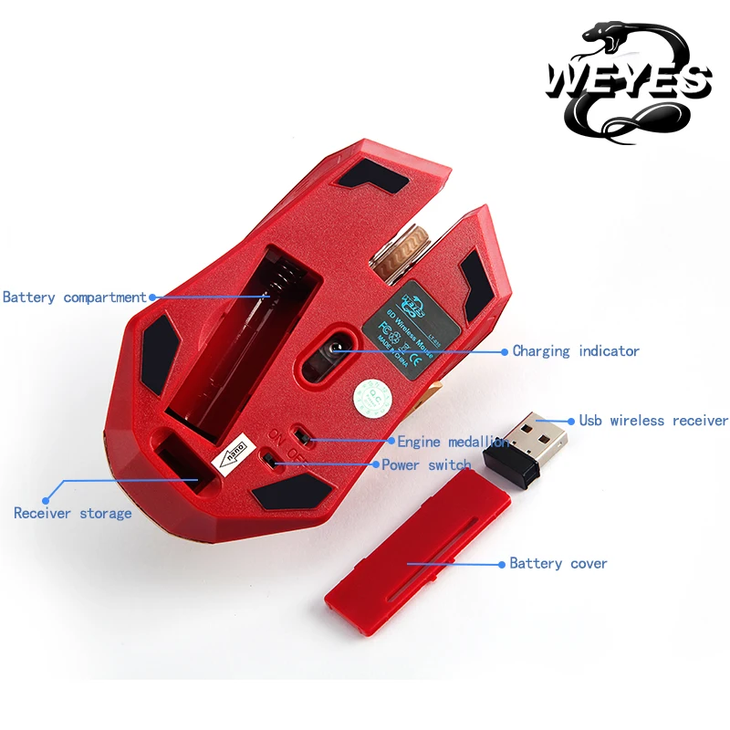 Беспроводная компьютерная мышь Armor Iron Man беспроводная Игровая USB из стали