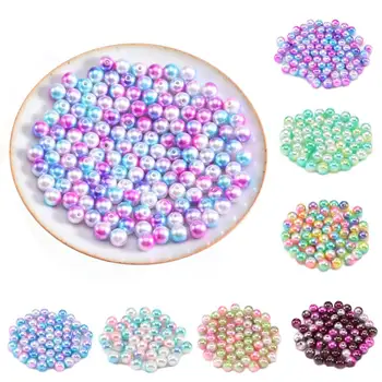 

LINSOIR 50-400pcs/Lot 3 4 6 8 10 12mm ABS Imitation Pearl Beads Round Plastic Acrylic Spacer Bead for Jewelry Making Findings