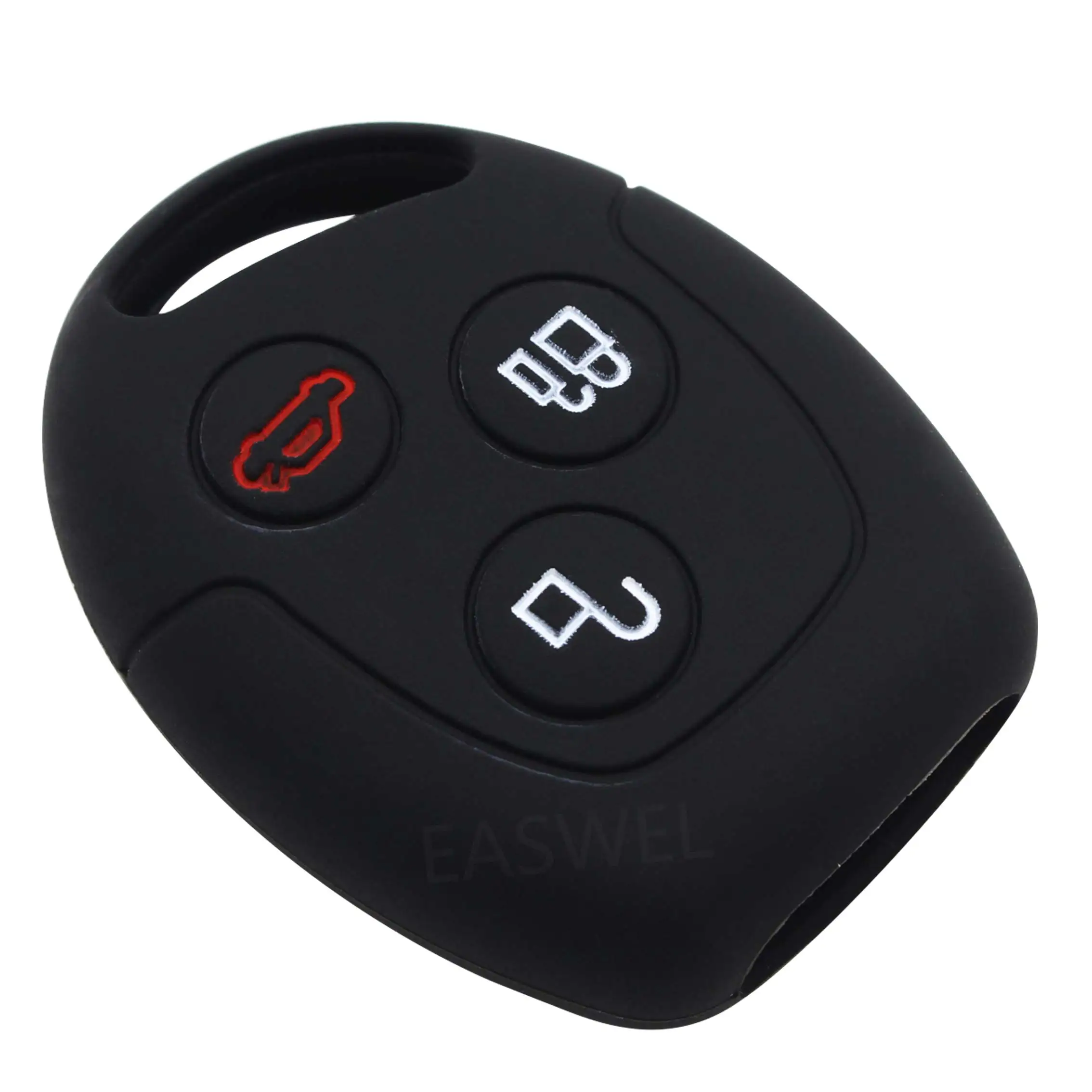 Черный силиконовый для ключа автомобиля чехол для 2002-2007 FORD Focus 2004-2011 FORD C-Max 2002-2007 FORD Mondeo 2002-2007 FORD Ka