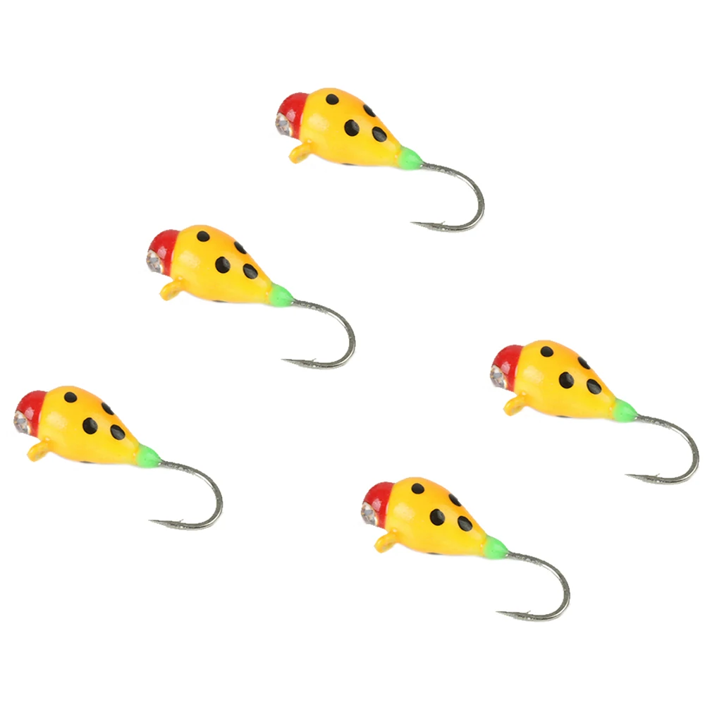 5pc Ice jig 021 eye Maximumcatch 16#14#12# вольфрамовый джиг для подледной рыбалки, 0,42 г-1,90 г, приманка для подледной рыбалки, 11 мм-17 мм, японский крючок, зимние приманки для рыбалки - Цвет: 5pc Ice jig 021 eye