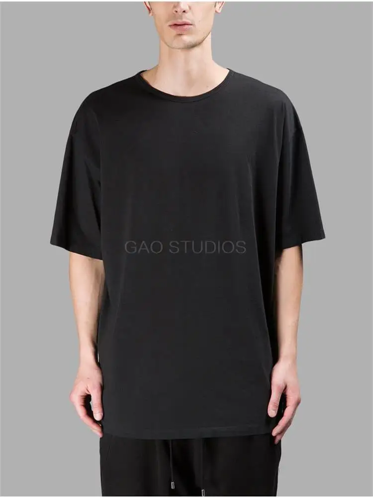 

Men's Short Sleeve T-Shirt Summer New Round Collar Pure Color Loose Simple Leisure Youth Large Size Fashion Trend T-Shirt