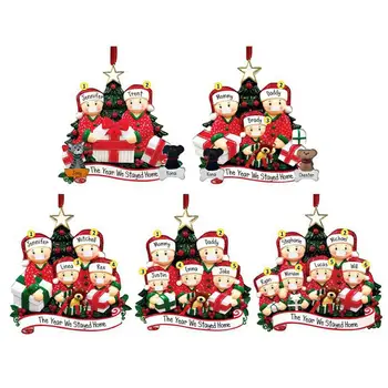 

Christmas Tree Pendent Hanging Decoration PVC DIY Personalize Lovely Family Blessing Christmas Ornament Wrote By Yourself