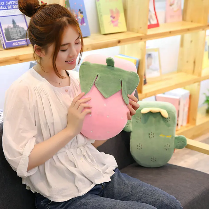 Cute Carrot Pineapple Strawberry Memory Foam Napping Pillow Cartoon Pajama Party Pillow Neck Guard Pillow Students Gift