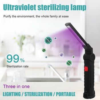 

Portable Folding UV Light Handheld Ultraviolet Lamp for Home Hotel Toilet Travel TN99