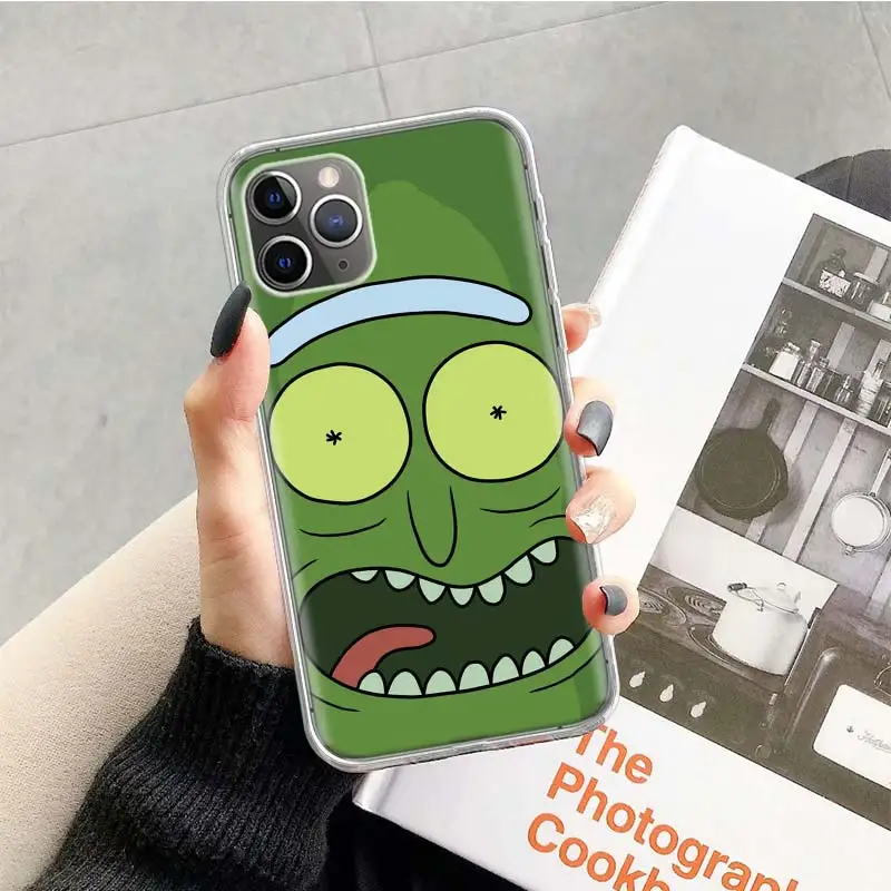 Чехол Rick and marty Pickle Rick для Apple iphone 11 Pro XS Max XR X 7 8 6 6S Plus 5 5S SE 10 десять подарочных силиконовых чехлов для телефона - Цвет: TR157-10
