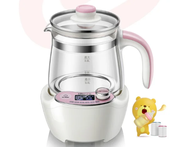 Baby small pink timed thermostatic milk electric kettle J03