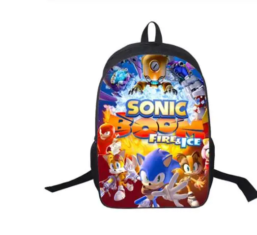 Picture color 16 дюймов школьные сумки moive Sonic рюкзак boom для студентов школьная сумка для девочек мальчиков рюкзак mochilas индивидуальный заказ - Цвет: Picture color