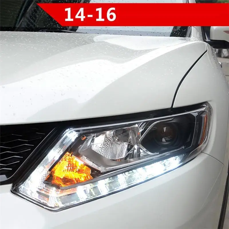 Para сборка Cob аксессуар авто Drl ходовые Assessoires светодиодные фонари автомобильные фары 14 15 16 для Nissan X-TRAIL