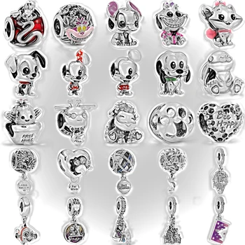 

NEW 2020 100% 925 Sterling Silver Spring Collection Mulan Mushu Parks Dangle Charm Fit Diy Women Original Bracelet Jewelry Gift