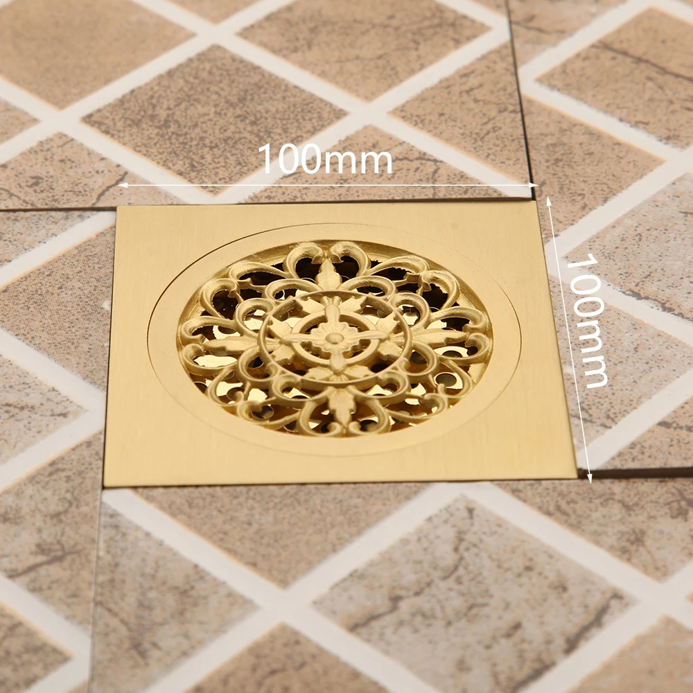 Напольный Слив для ванной комнаты Caniveau Douche Gold из нержавеющей стали душевой фильтр для волос хорошее качество аксессуары для ванной комнаты кухонный слив