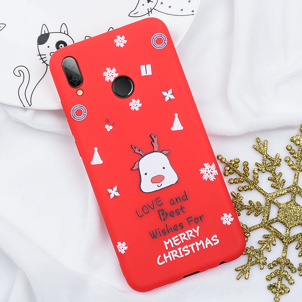 Новогодний Рождественский подарок милый чехол для телефона с изображением лося снега для Xiaomi mi 9 SE 9T Pro 8 mi 9 mi 8 Red mi Note 7 8 Pro 6 K20 TPU силиконовый чехол