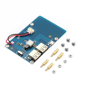 

Lithium Battery Power Supply Expansion Board Dual USB output with Switch for Raspberry Pi3 Mobile Power Supply U41