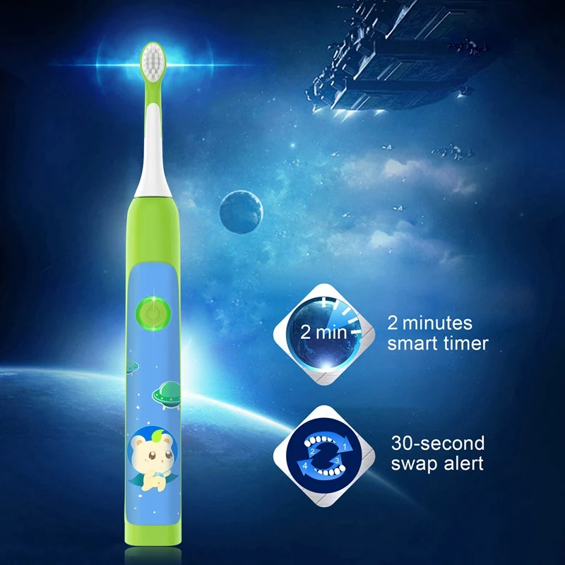 Aiwejay SO WHITE Sonic Electric Toothbrush Wireless Induction Charging IPX7 Waterproof Children's Electric Toothbrush Aiwejay SO WHITE Sonic Electric Toothbrush Wireless Induction Charging IPX7 Waterproof Children's Electric Toothbrush