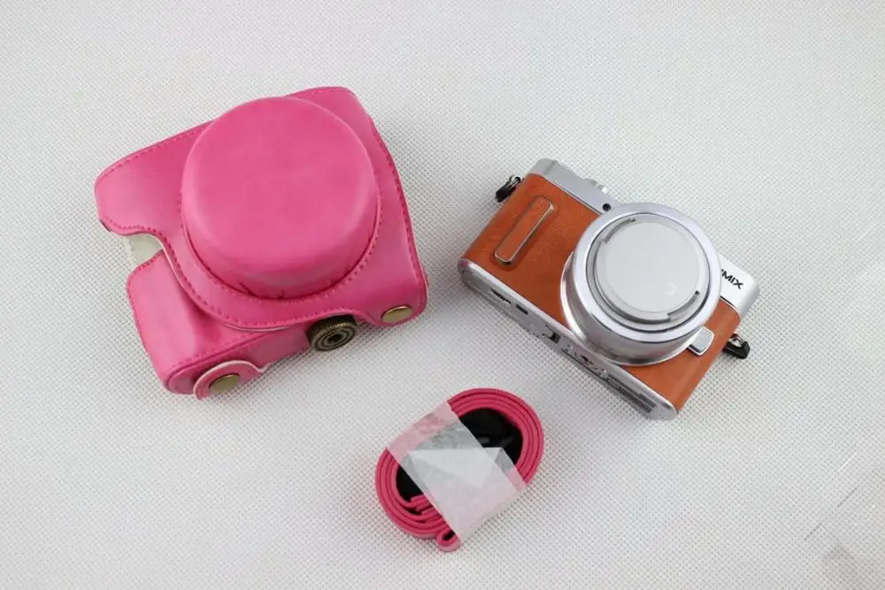 PU кожаный чехол для камеры Panasonic для Lumix gf10 GF10 сумка для камеры портативный чехол